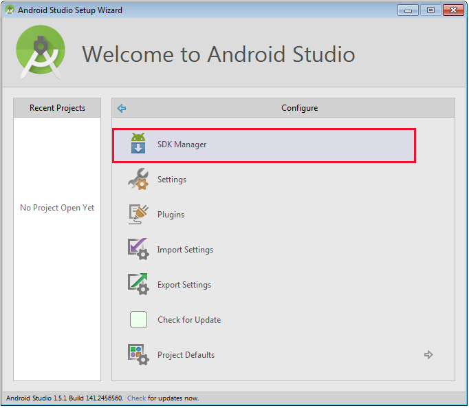 Install Android (API 19) Step 2